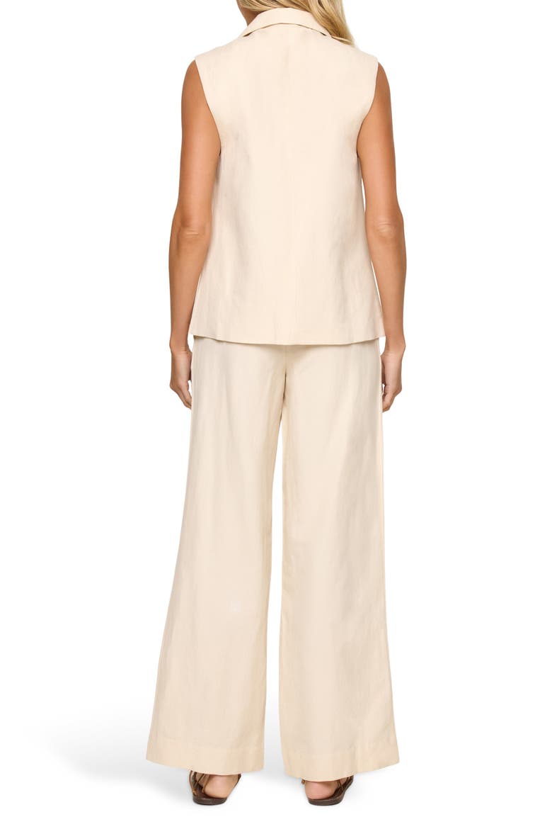 San Marco Cover-Up Vest, Alternate, color, FLAX