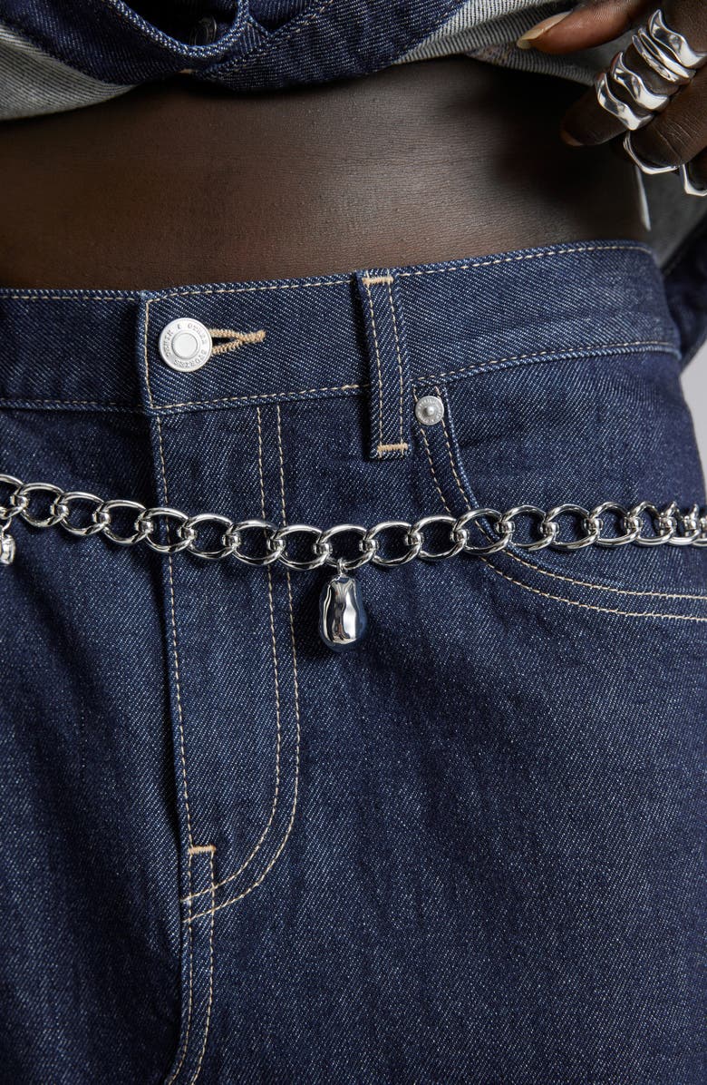 & Other Stories Denim Midi Skirt, Alternate, color, Blue