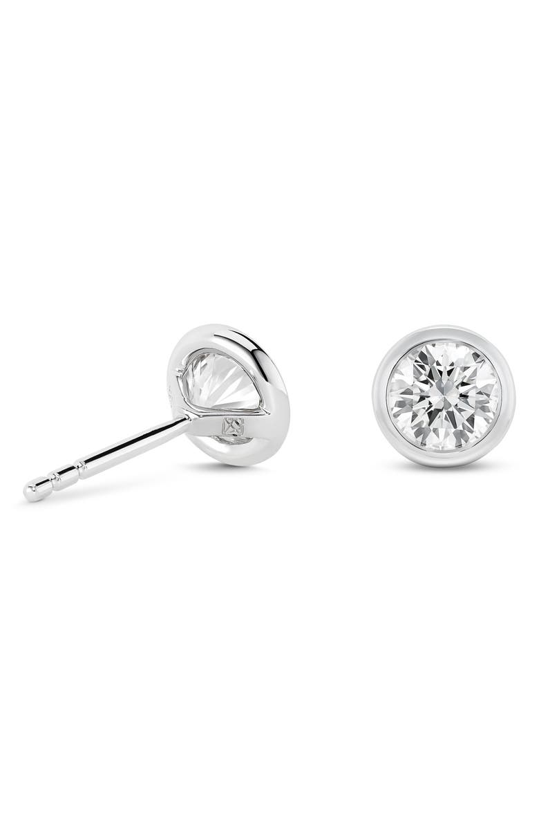 LIGHTBOX 1-Carat Lab Grown Diamond Bezel Stud Earrings, Alternate, color,