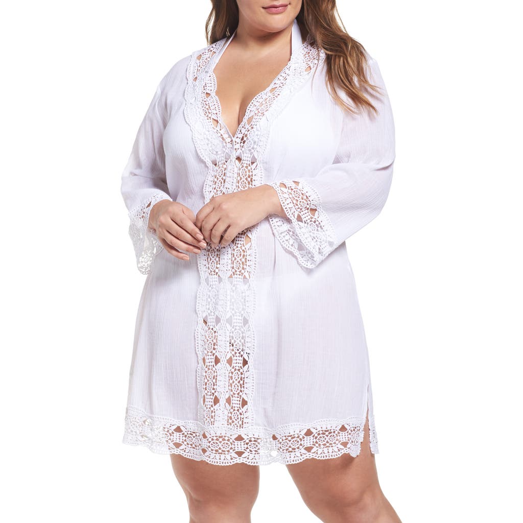 La Blanca Island Fare Cover-up Tunic In White
