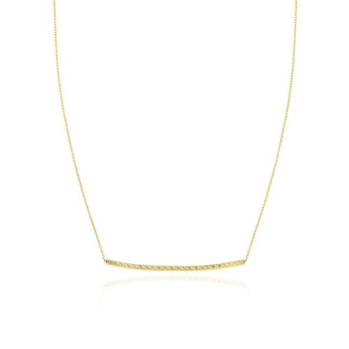The Lovery Fine Jewelry Sparkle Cut Bar Necklace In Gold