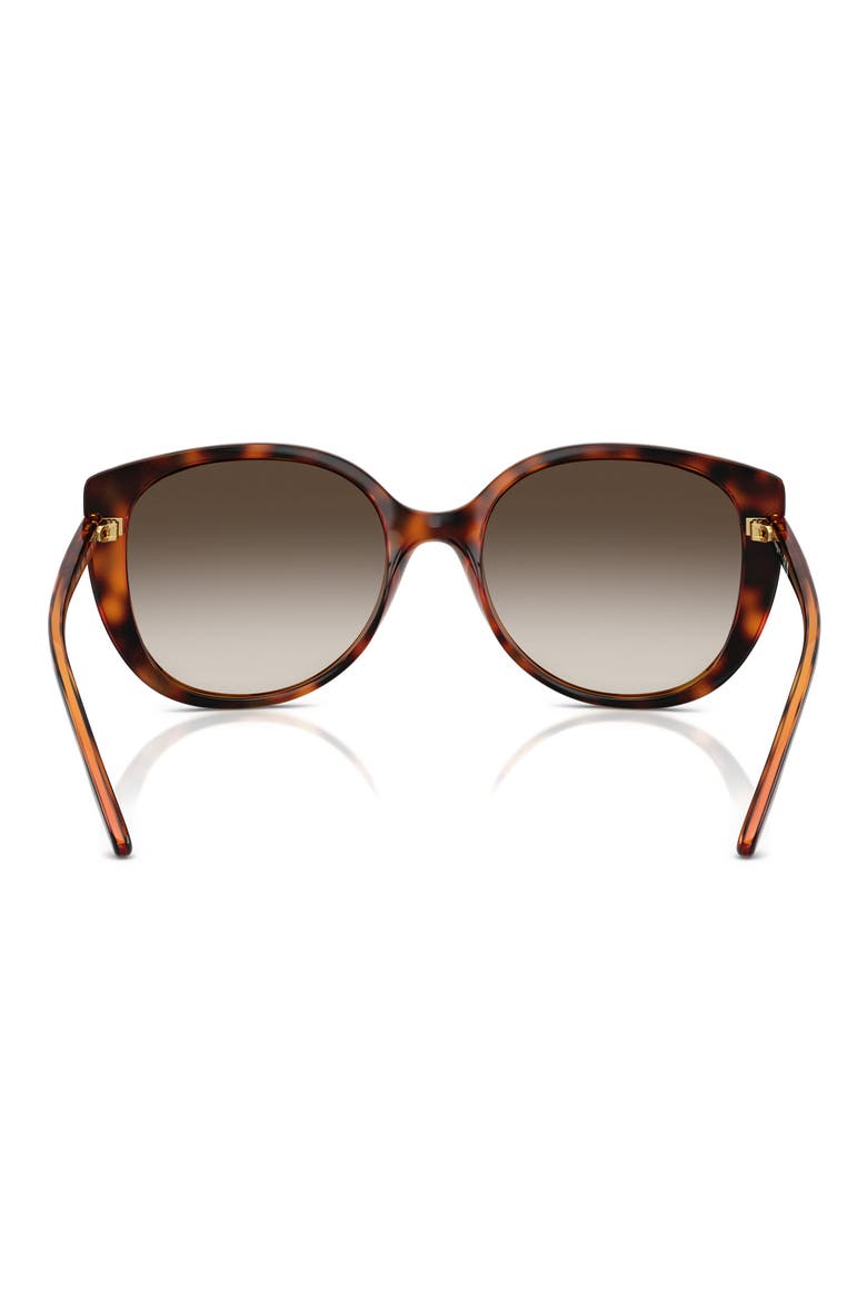55mm Polarized Gradient Butterfly Sunglasses, Alternate, color, HAVANA