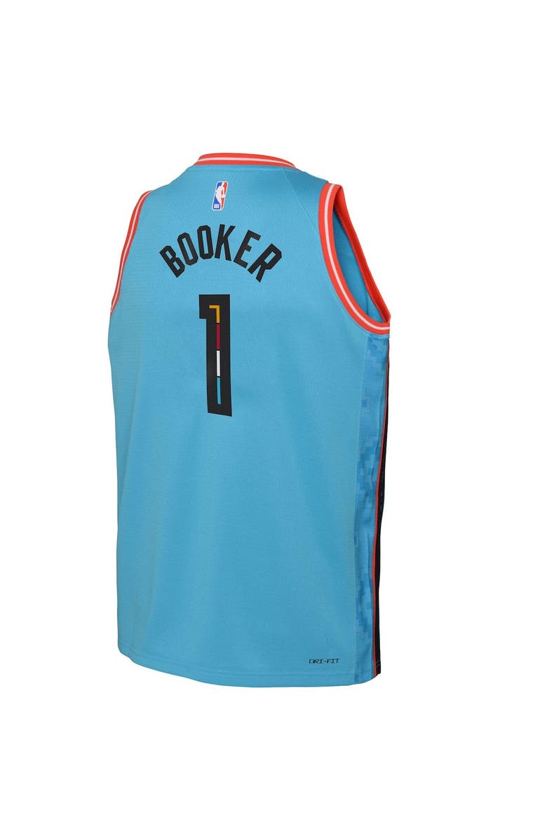 Nike Youth Nike Devin Booker Turquoise Phoenix Suns 2022/23 Swingman Jersey - City Edition, Alternate, color,