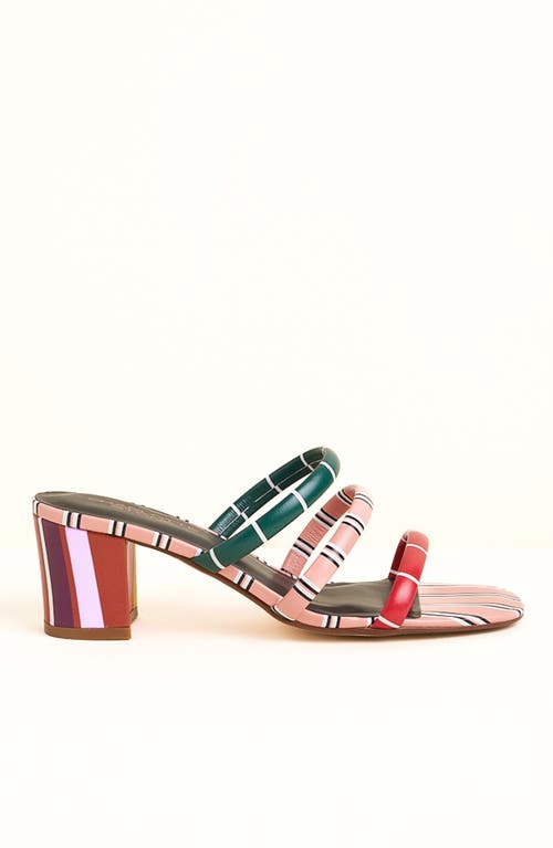 Charlotte Stone Belle Mismatch Slide Sandal