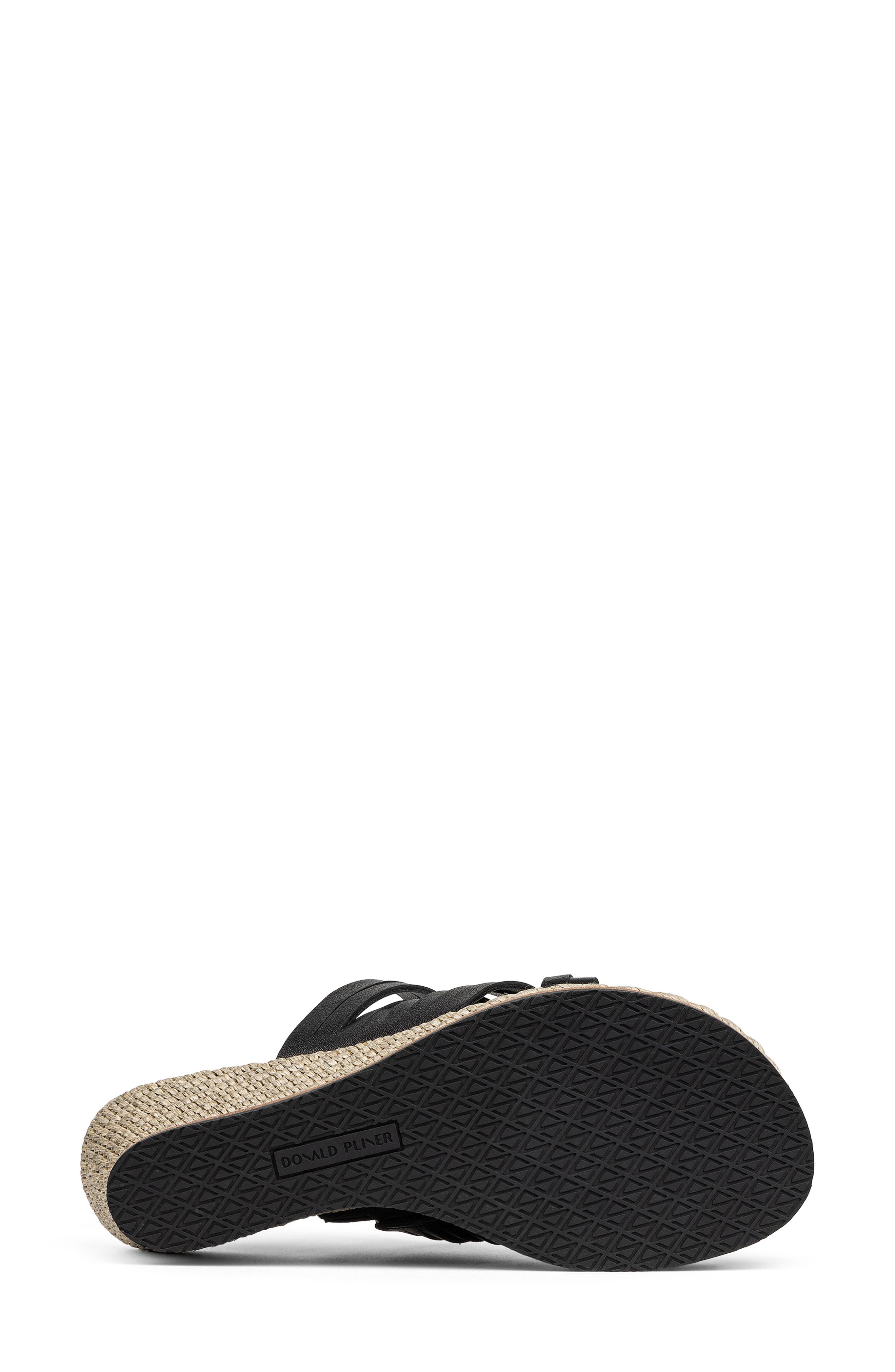 Donald Pliner Espadrille Wedge Sandal, Alternate, color, Black