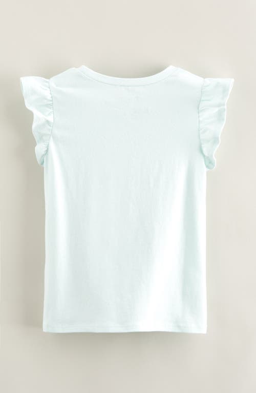 Shop Tucker + Tate Kids' Ruffle Sleeve T-shirt In Blue Saltwater Acdc Tour