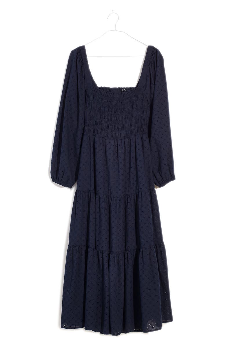 Madewell Lucie Cutout-Back Midi Dress, Alternate, color,