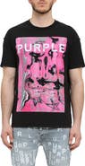 PURPLE BRAND Textured Inside Out Graphic T-Shirt