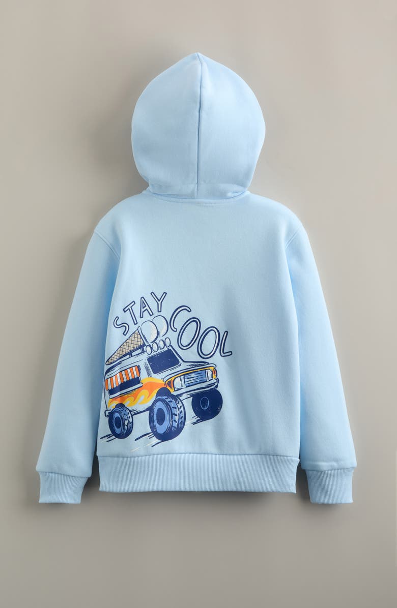 Tucker + Tate Kids' Graphic Fleece Hoodie, Alternate, color, Blue Diamond Stay Cool- Truck