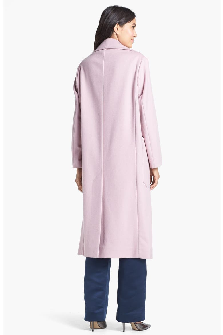 Long Wool Blend Coat, Alternate, color, PINK