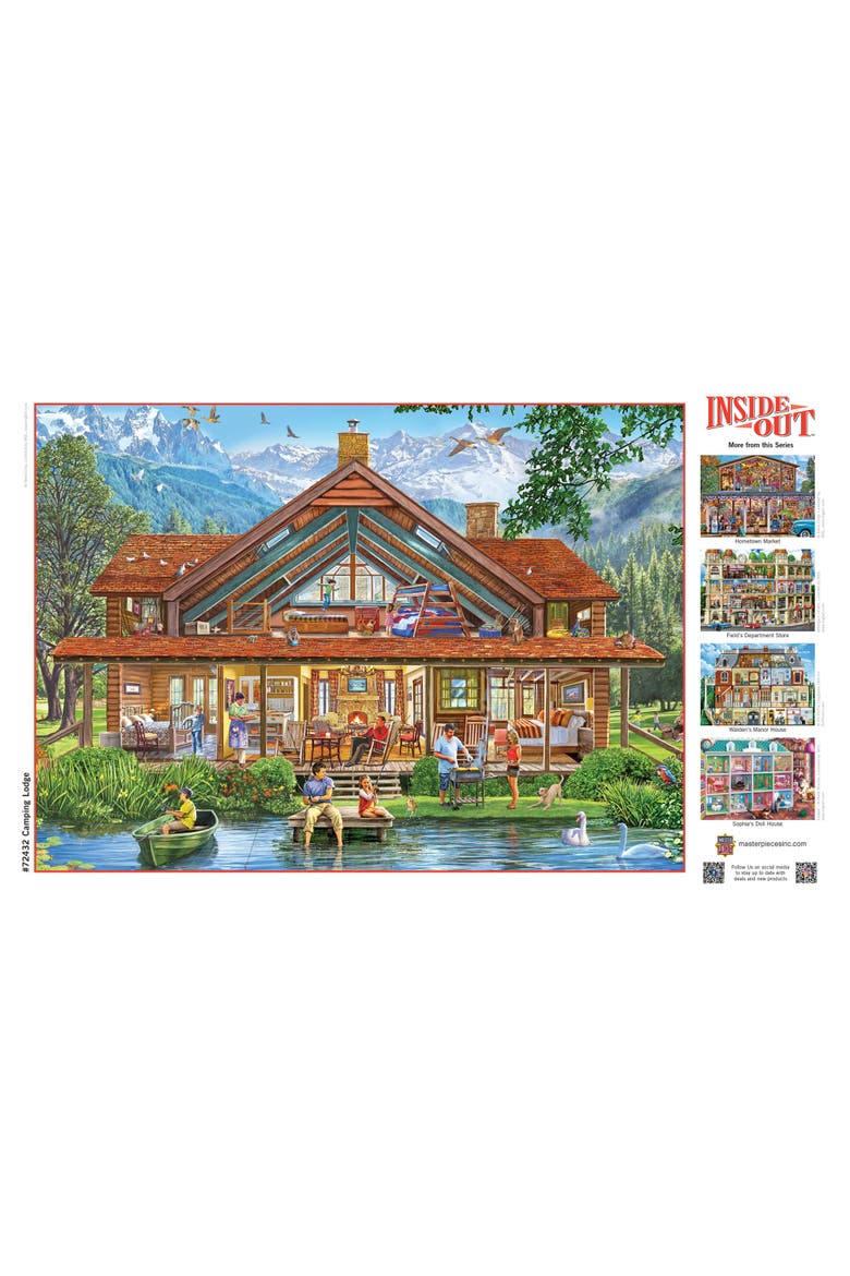 Camping Lodge 1000 Piece Jigsaw Puzzle, Alternate, color, Multicolor