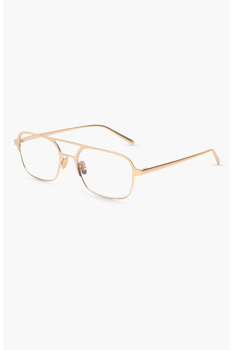 Jimmy Aviator Blue Light Eyeglasses, Alternate, color, Gold