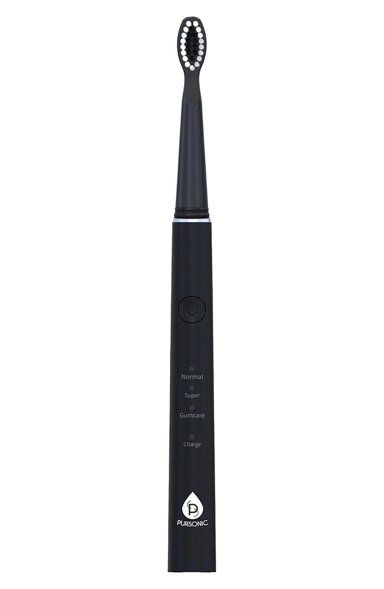 PURSONIC USB Rechargeable Sonic Toothbrush, Alternate, color, Black
