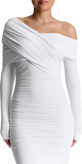 Strapless Corset Ruched Dress