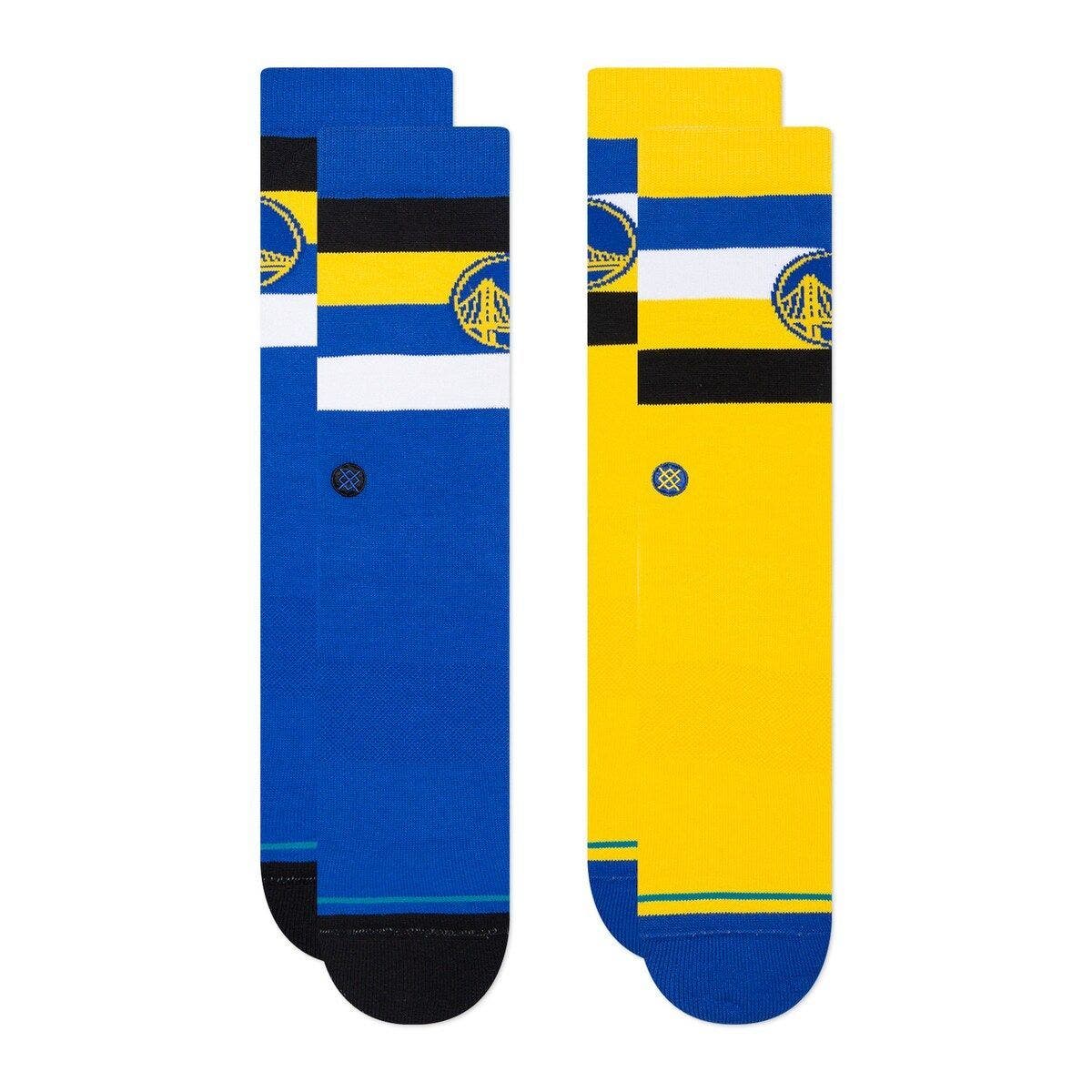 Stance Men's Stance Golden State Warriors Stripe Crew Socks Two-Pack ...