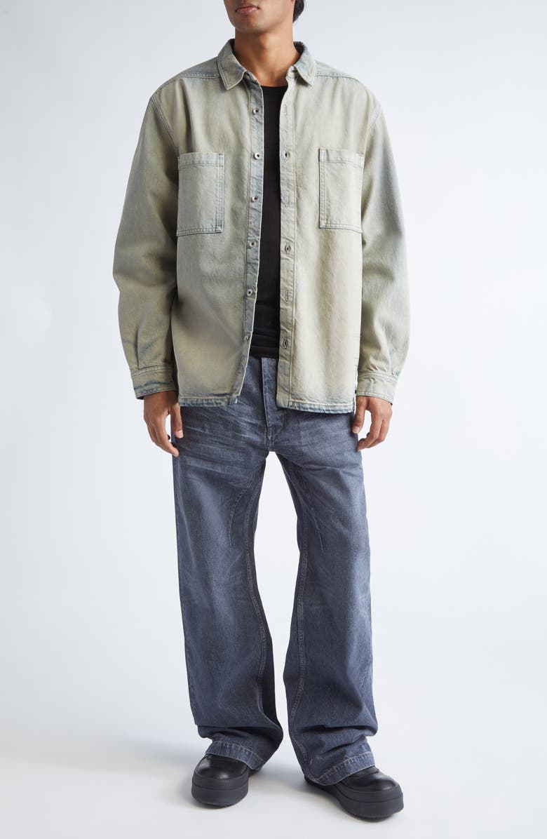 Rick Owens DRKSHDW Geth Wide Leg Jeans, Alternate, color, Washed Grey