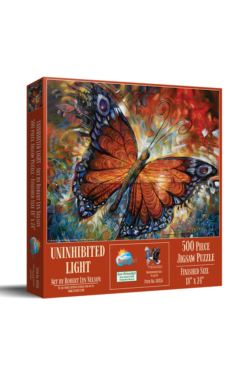 Sunsout Uninhibited Light 500 piece Jigsaw Puzzle for Adults, Main, color, Multicolor