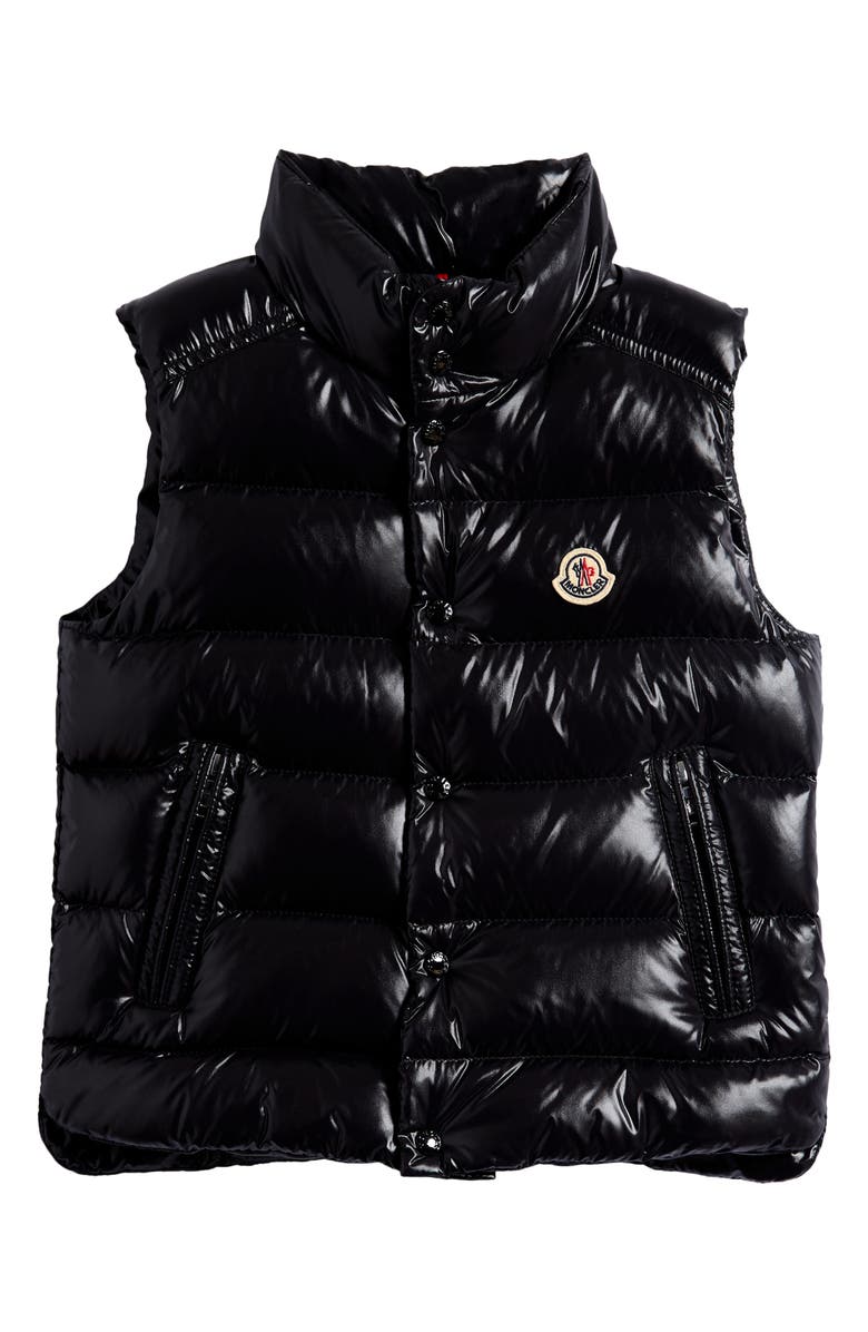 Moncler Kids' Tib Quilted Down Puffer Vest, Main, color, Black/ Black