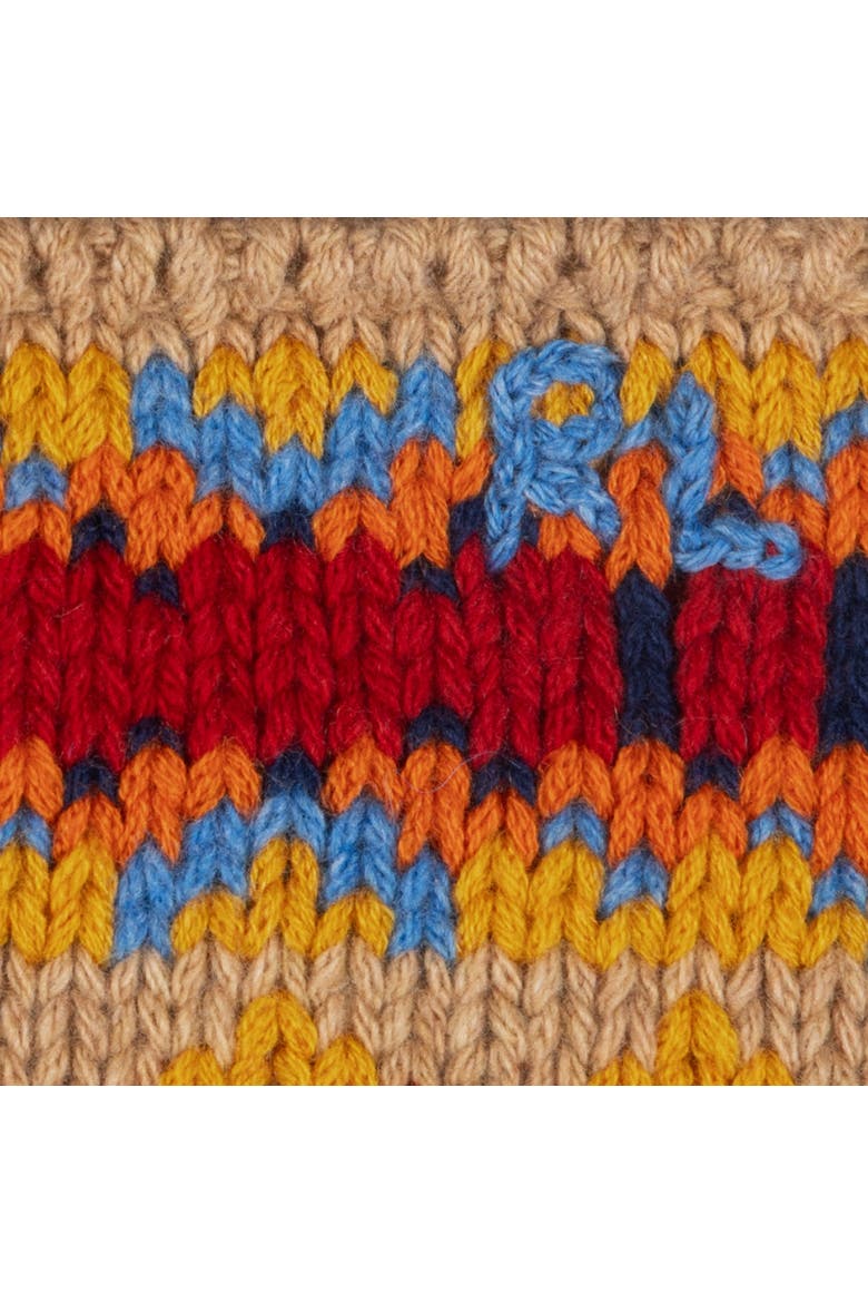 Geo Rib Beanie, Alternate, color, Tan Multi