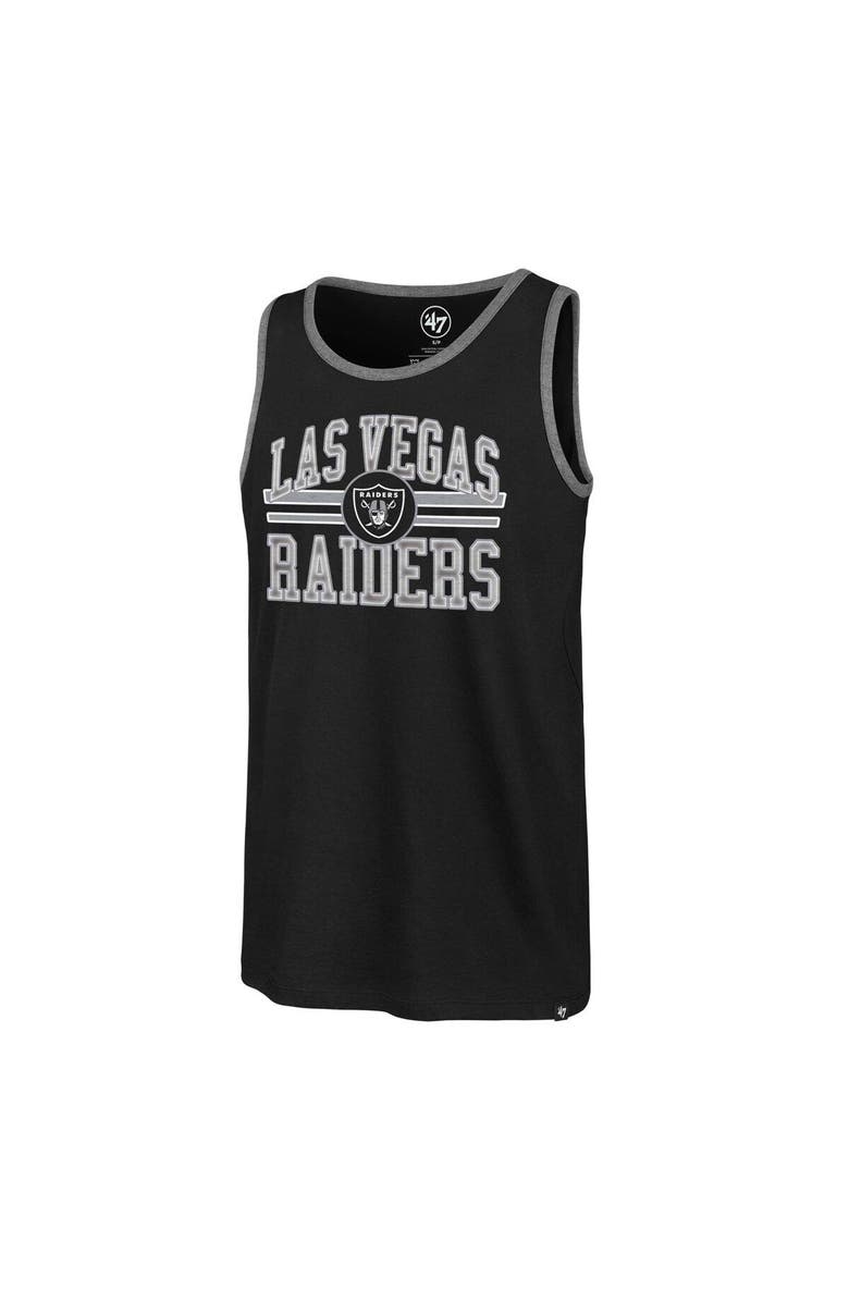 '47 Men's '47 Black Las Vegas Raiders Winger Franklin Tank Top, Alternate, color, Black