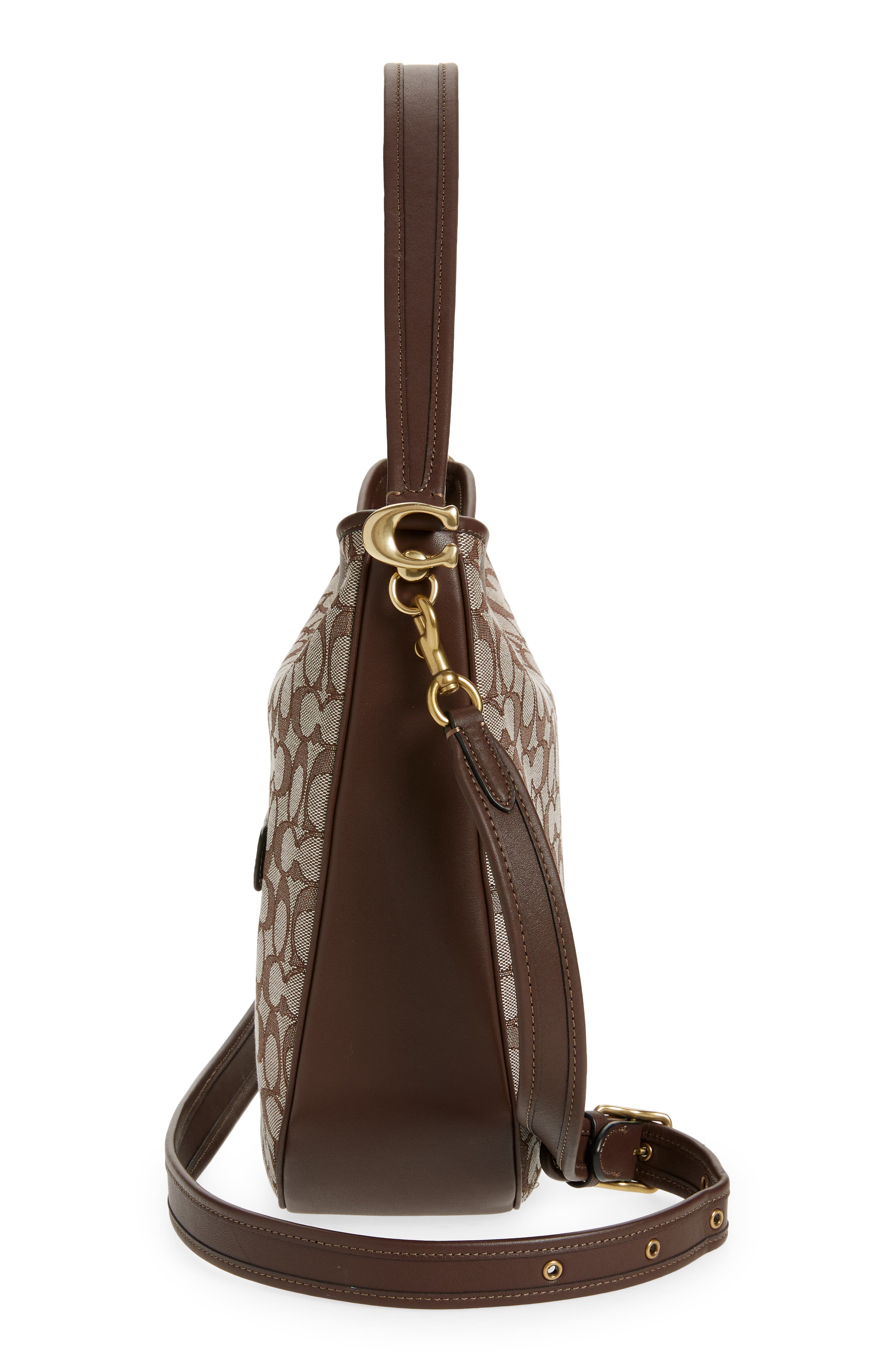 COACH Soft Tabby Signature Jacquard Hobo Bag, Alternate, color, 