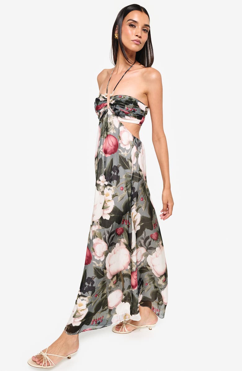 CAMI NYC Calliope Floral Print Silk Chiffon Dress, Alternate, color, 