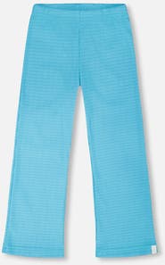 Deux par Deux Crinkle Jersey Flared Bottom Leggings