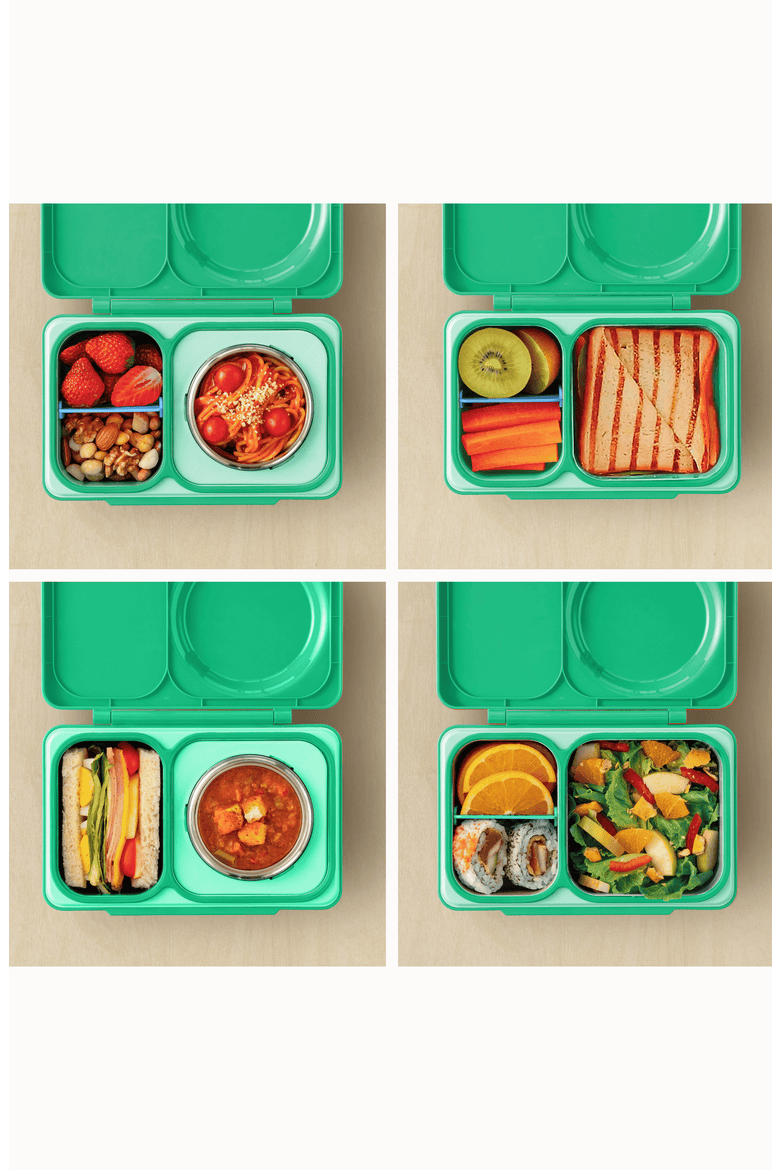 OmieBox UP Bento Box for Older Kids, Alternate, color, Jade Green