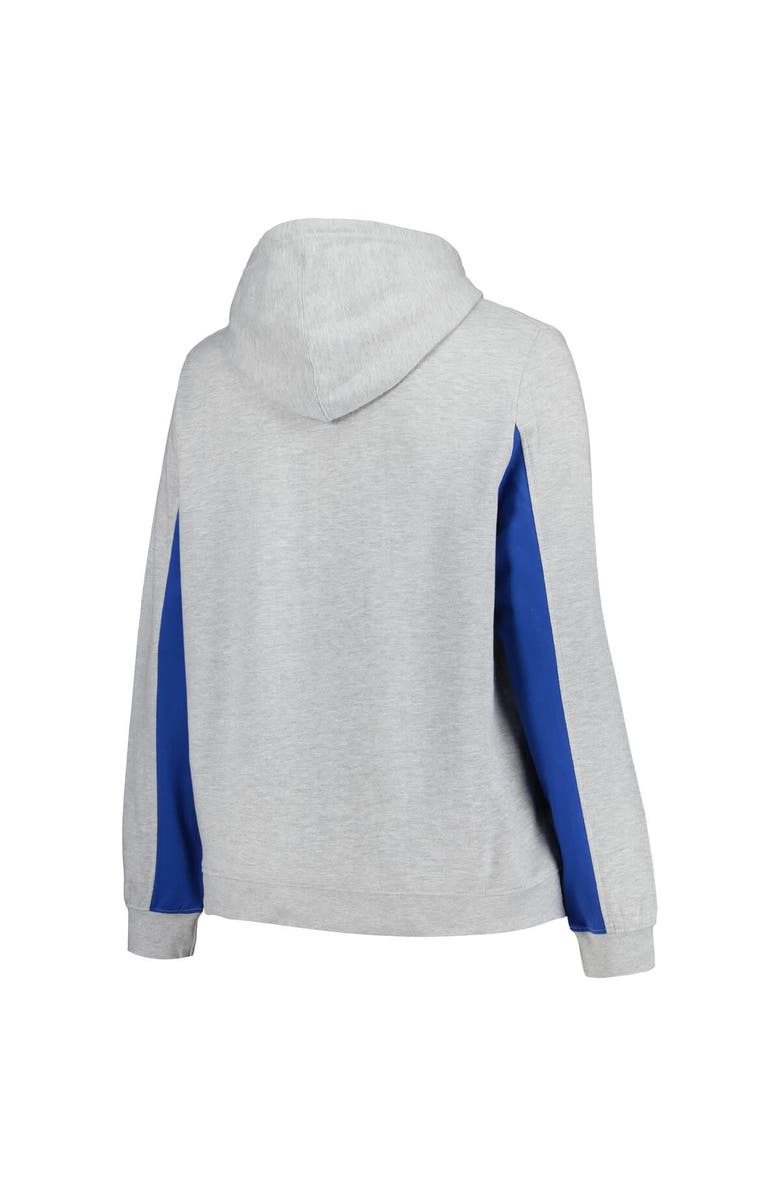 PROFILE Women's Profile Heather Gray New York Mets Plus Size Pullover Jersey Hoodie, Alternate, color, Heather Gray