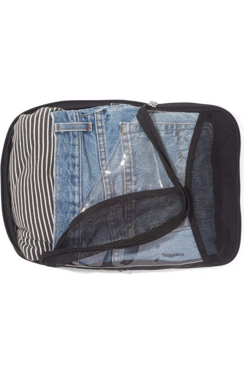 BAGGALLINI Compression Packing Cube 4 Piece Set, Alternate, color, Black