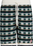 Casablanca Mosaic Check Cotton Jacquard Shorts