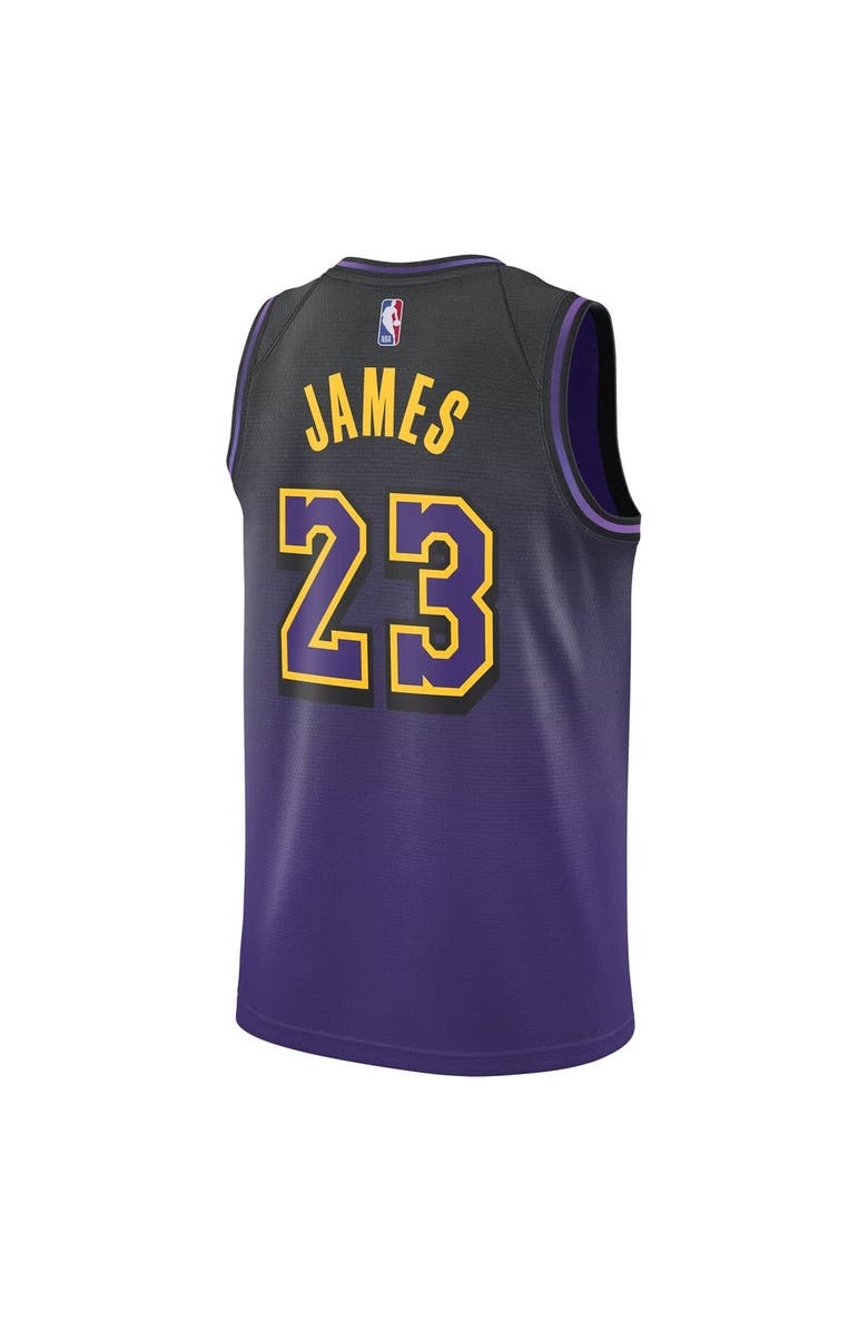Nike Unisex Nike LeBron James Purple Los Angeles Lakers 2024/25 Swingman Player Jersey - City Edition, Alternate, color, 