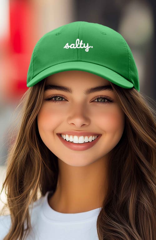 Shop Dalix Salty Embroidered Everyday Hat In Kelly Green