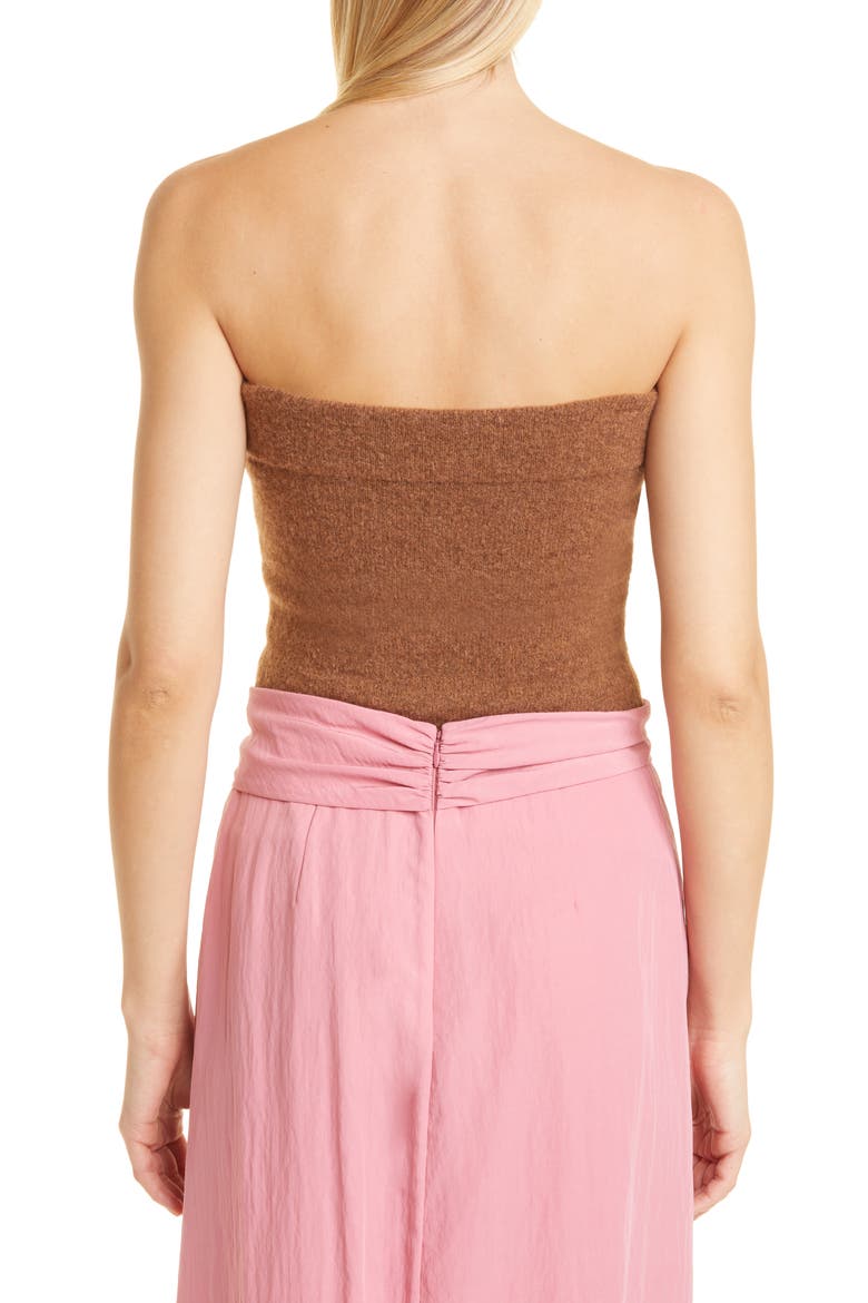 Strapless Top, Alternate, color, TOBACCO