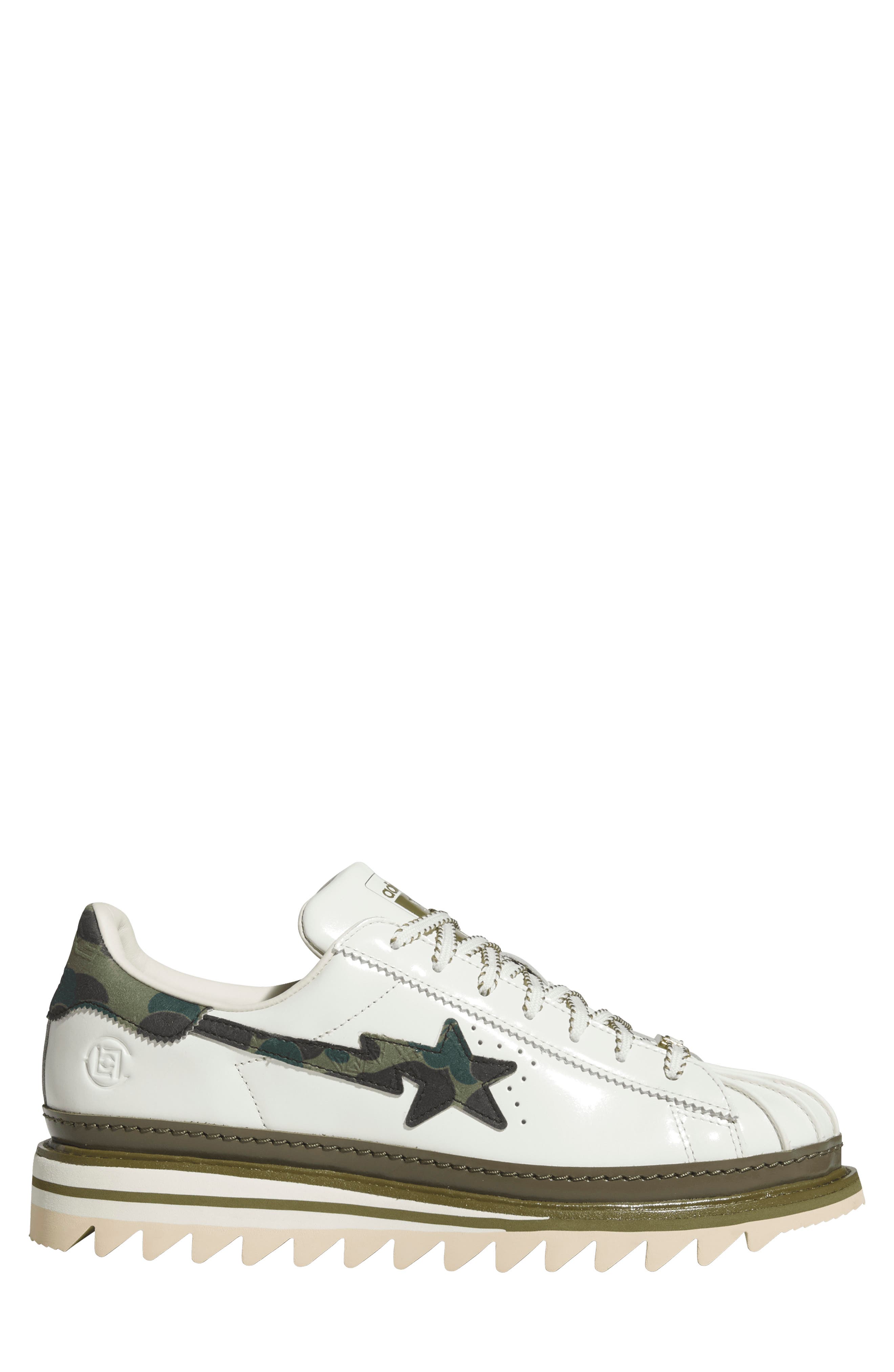 CLOT x BAPE Superstar Sneaker, Alternate, color, OFF WHITE