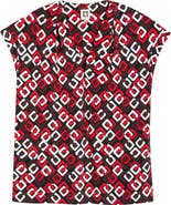 Anne Klein Print V-Neck Top