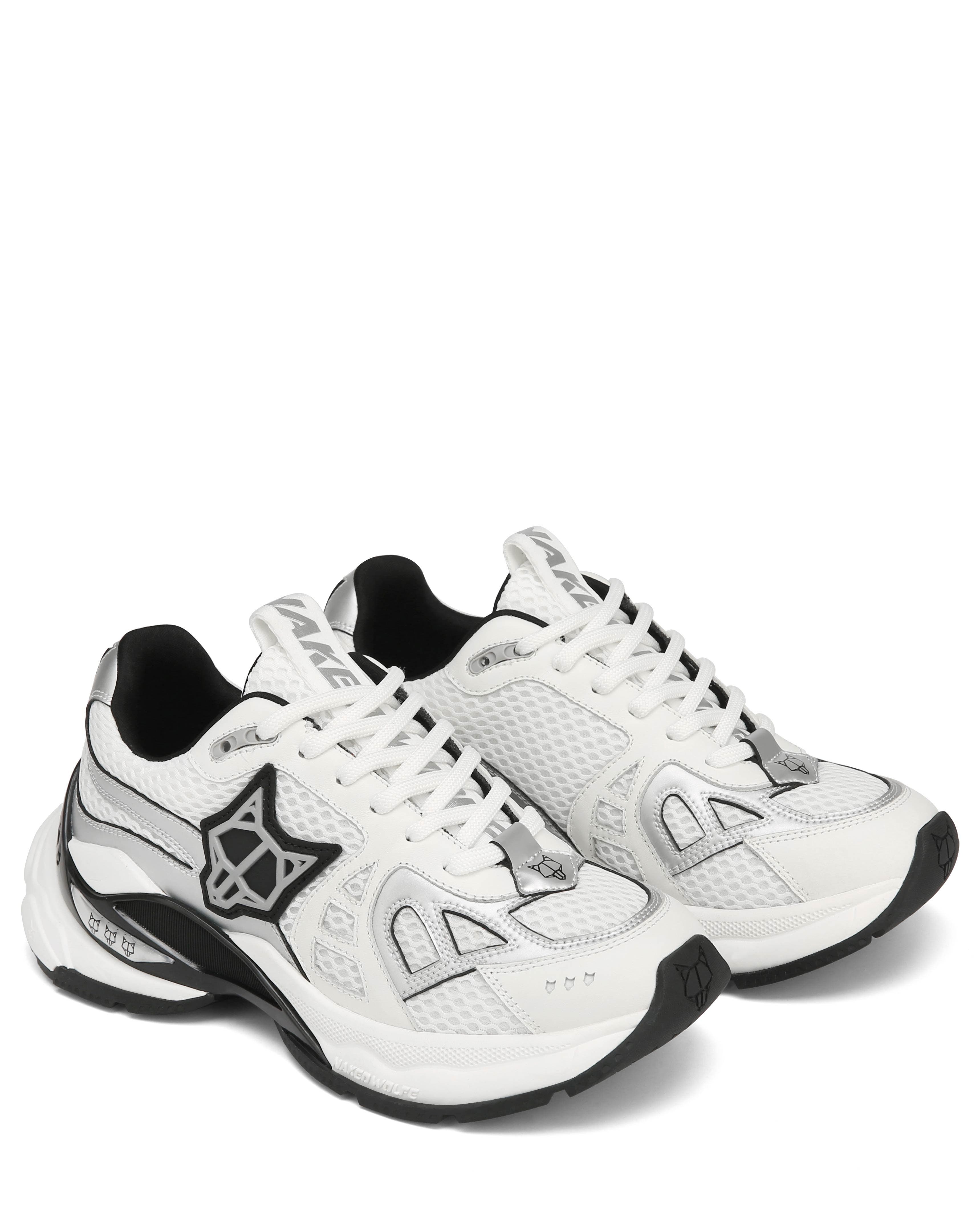 Naked Wolfe Smash Mesh Sneaker, Main, color, Silver