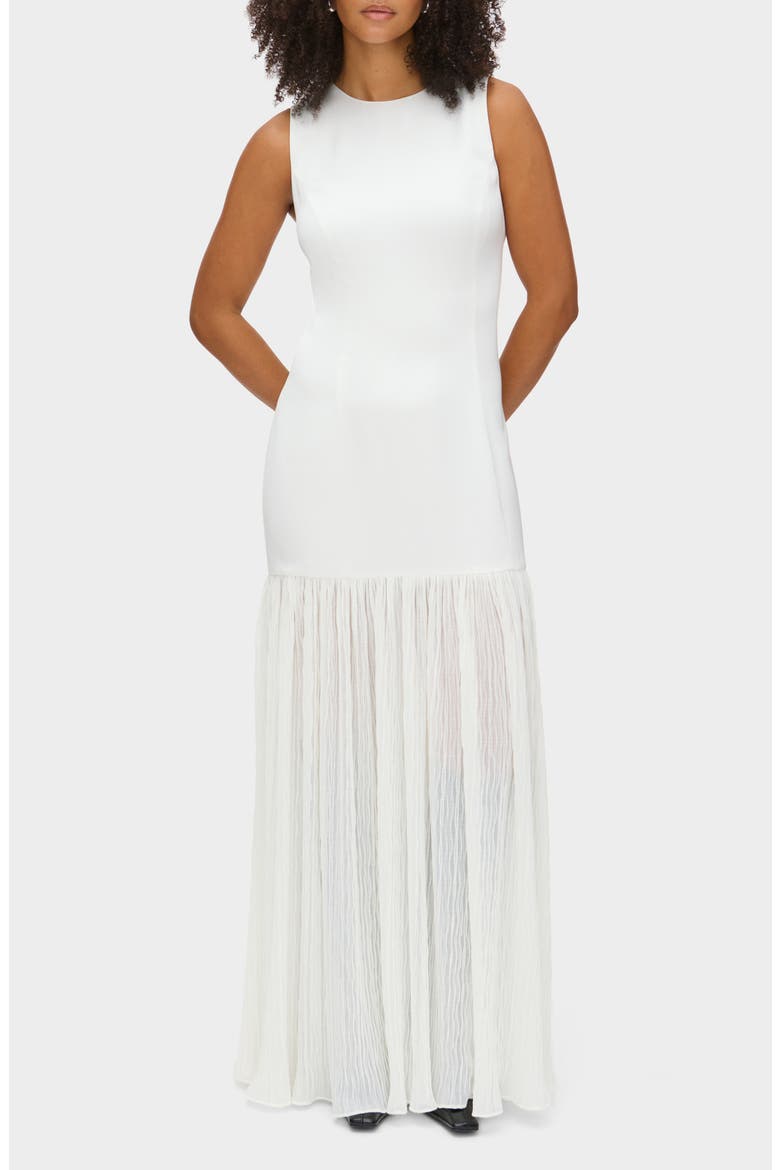 Zane Sleeveless Drop Waist Maxi Dress, Main, color, IVORY