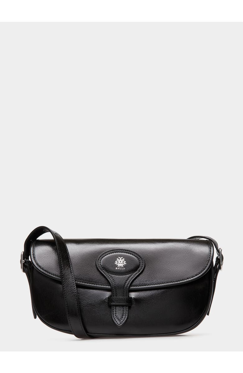 Bally Beckett Crossbody Bag in Leather, Main, color, Black+Palladio