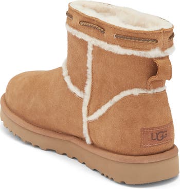 Classic Mini Shearling Braid Trim Boot