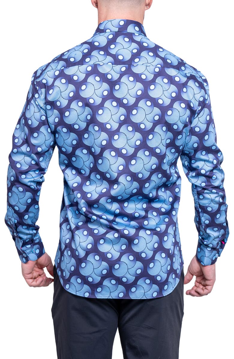 Maceoo Fibonacci Resistance Contemporary Fit Button-Up Shirt, Alternate, color, 
