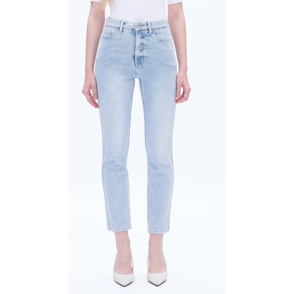 Bayeas High Waist Slim Straight Leg Jeans