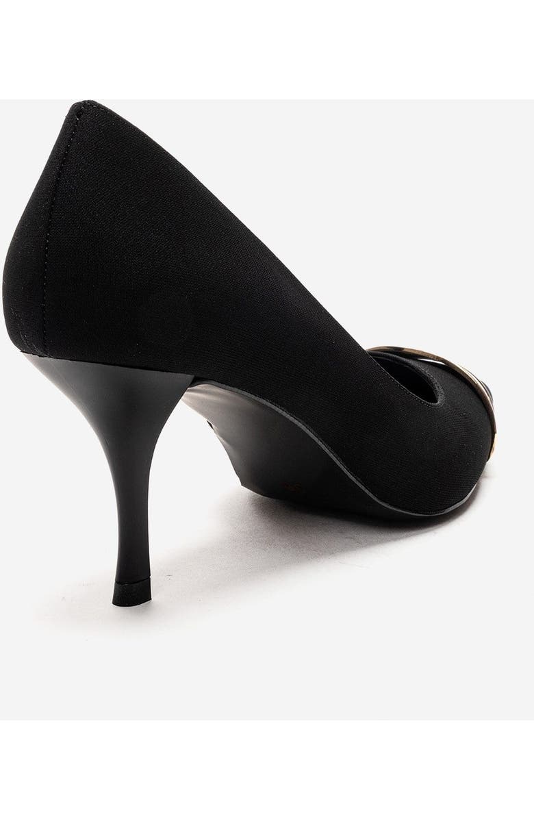 Prologue Shoes Kendra Pointed Toe Stiletto Pump, Alternate, color, Black