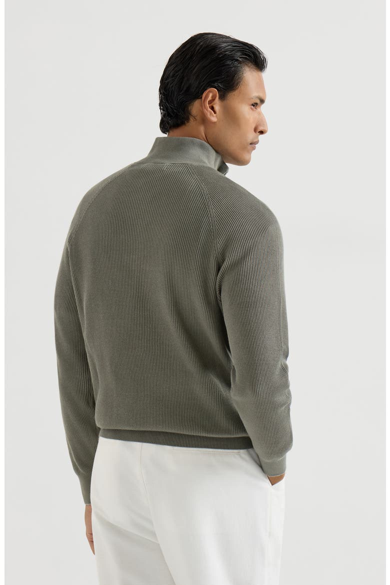 Cotton sweater, Alternate, color, Khaki