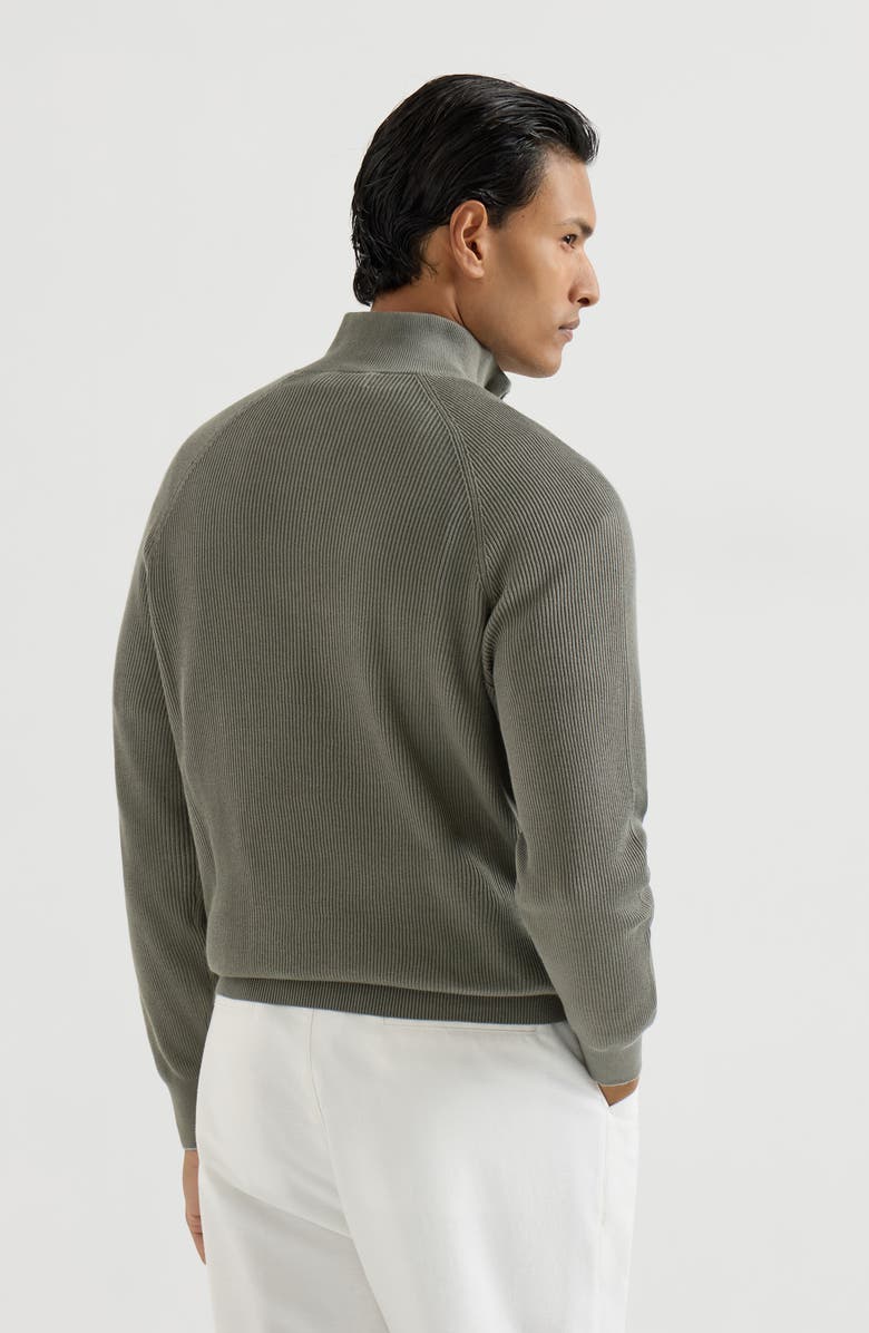 Brunello Cucinelli Cotton sweater, Alternate, color, Khaki