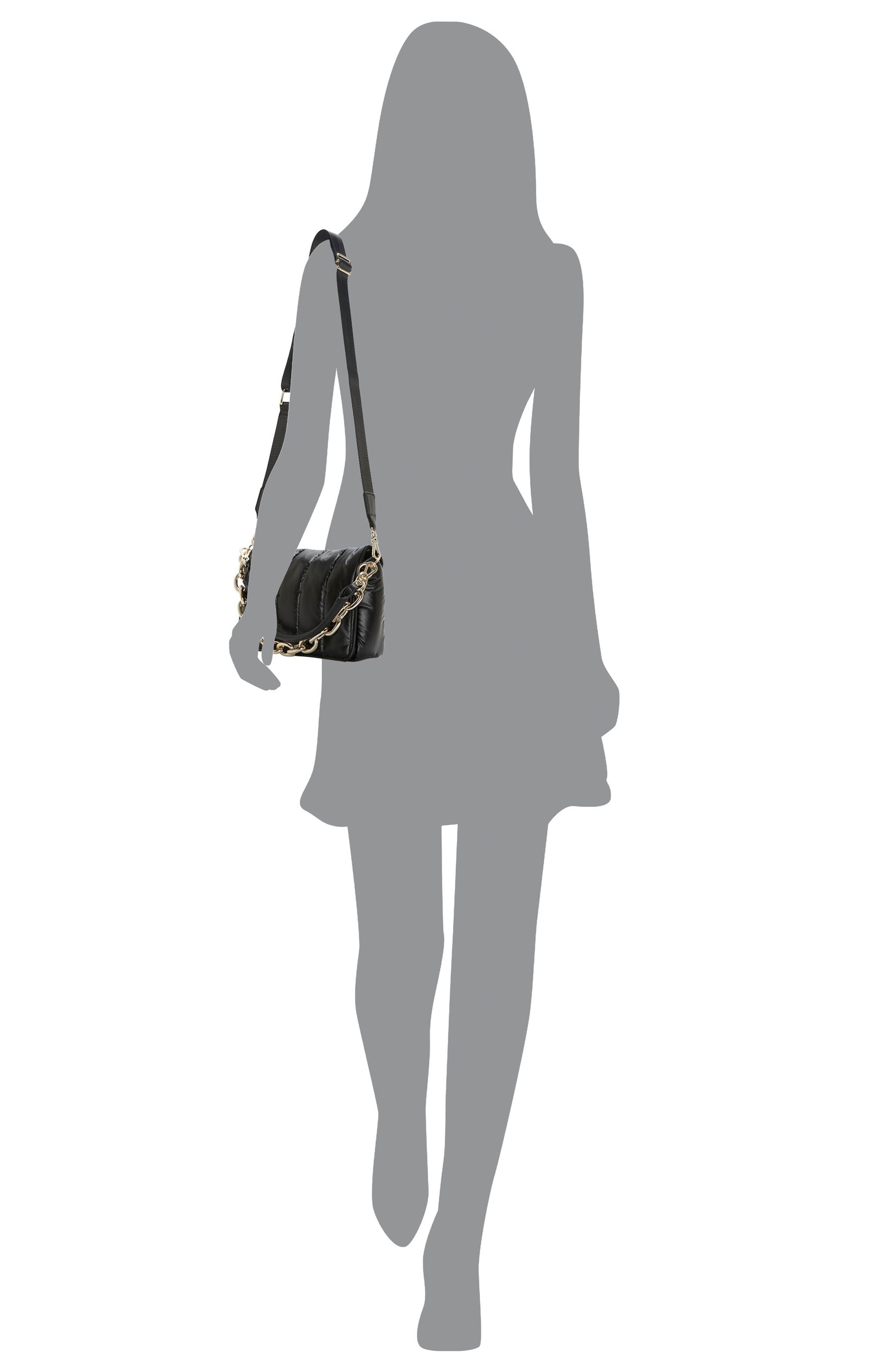 Vince Camuto Lonhi Quilted Nylon Crossbody Bag, Alternate, color, 