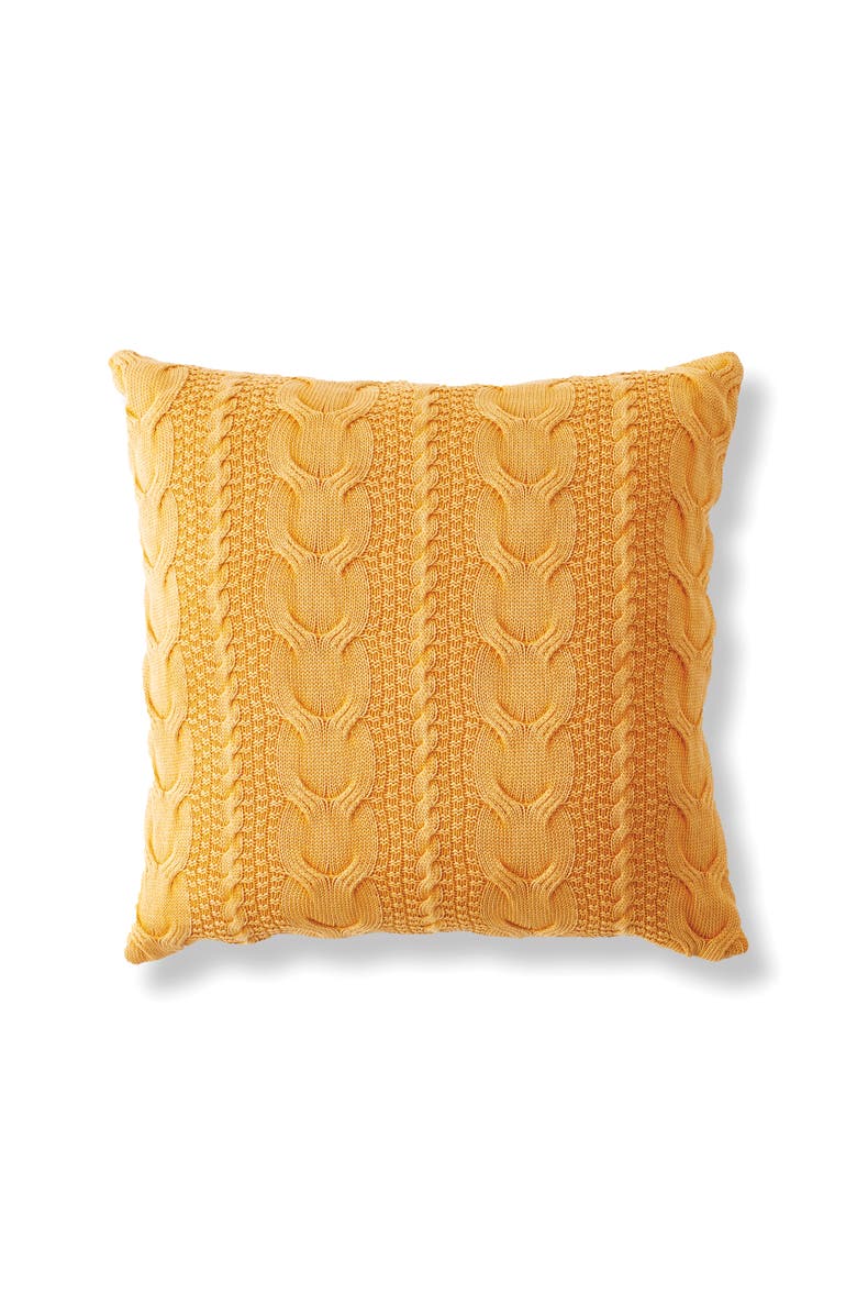 Napa Home & Garden Hollyn Square Euro Throw Pillow, Main, color, Yellow