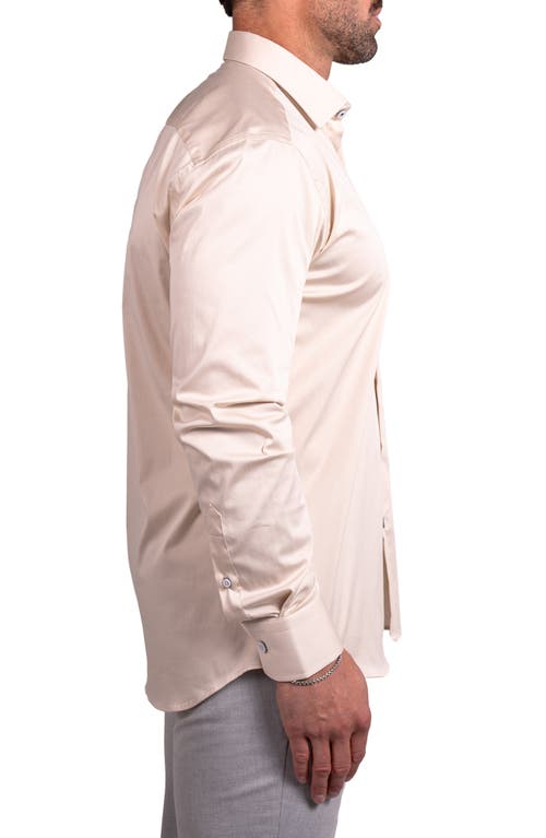 Maceoo Blacklabel Softstretch Ascension Button-up Shirt In Brown