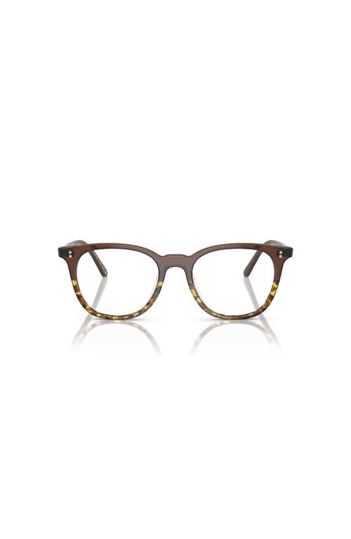 Oliver Peoples 49mm Rectangle Optical Glasses In Black