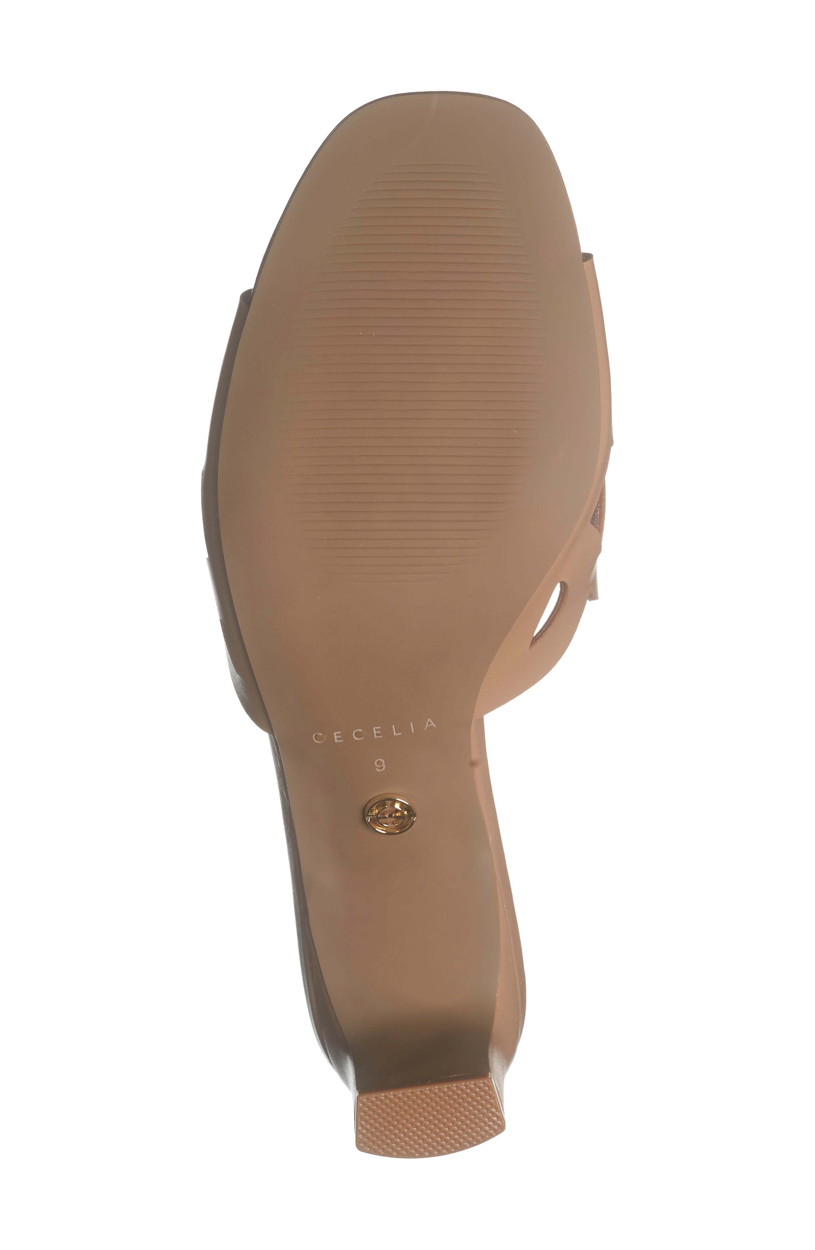 Cecelia New York Belmont Cutout Slide Sandal, Alternate, color, Tan